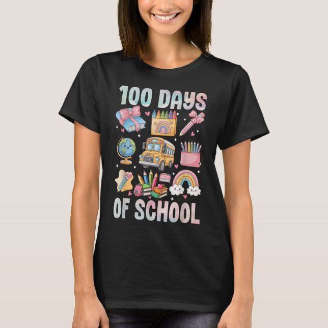 100 dagars skollärarbarn 100 dagars t shirt (Framsida)