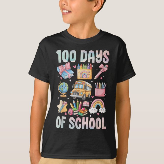 100 dagars skollärarbarn 100 dagars t shirt (Framsida)