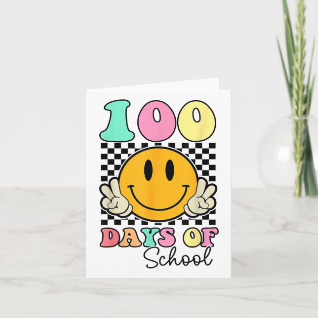 100 dagars skollärarbarn 100 skoldagar kort (Framsida)