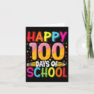 100 dagars skollärarbarnsdag i Lycklig 5 Kort
