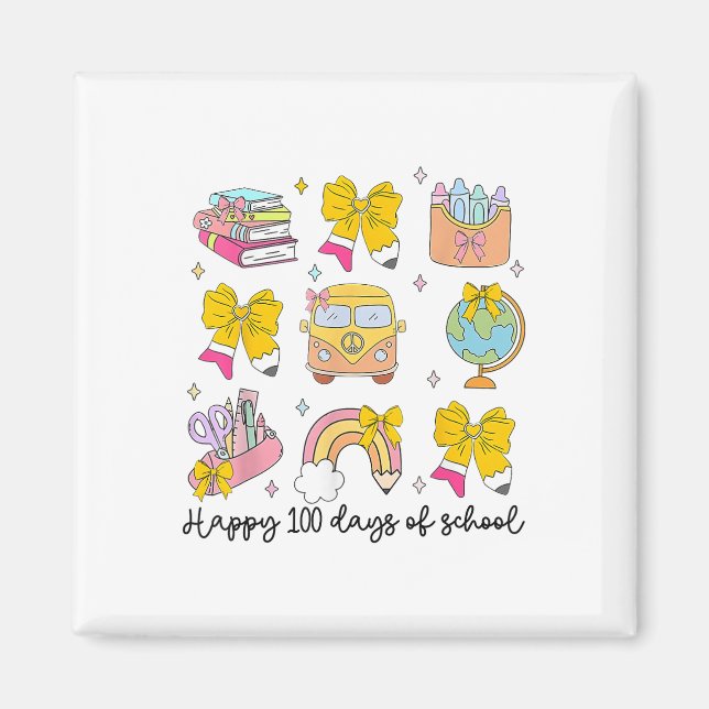 100 dagars skollärarbarnsdagars skolgång magnet (Framsidan)