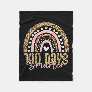 100 dagars skollärardag 100 dagar Regnbåge Leopa Fleecefilt