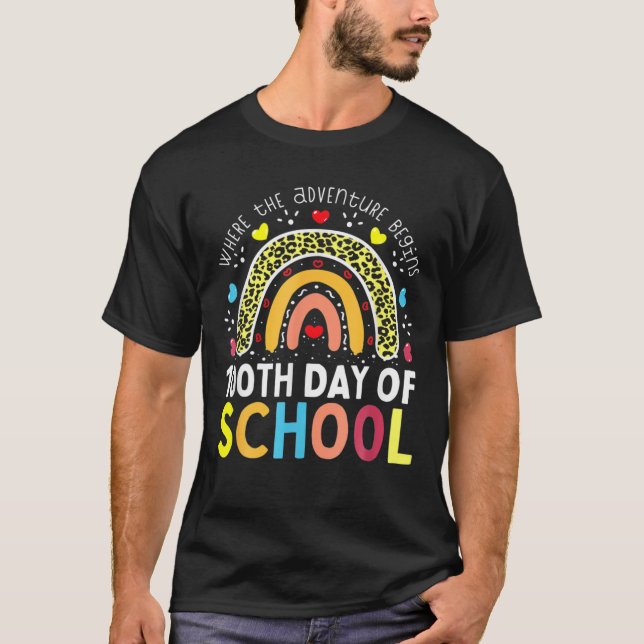 100 dagars skollärardag 100 dagar Smarter Leopa T Shirt (Framsida)