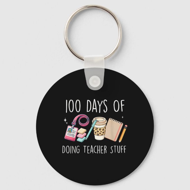 100 dagars skollärargrafik 100 nyckelring (Framsida)