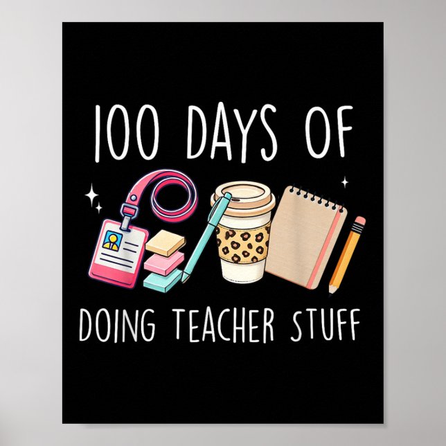 100 dagars skollärargrafik 100 poster (Framsidan)