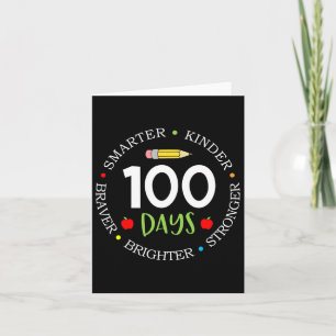 100 dagars skollärarteam - barn, tillväxtmindse kort