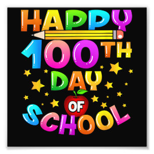 100 dagars skollärartid 100 skoldag fototryck