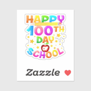 100 dagars skollärartid 100 skoldag klistermärken