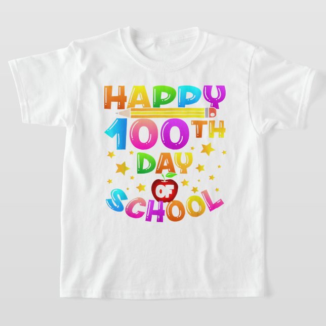 100 dagars skollärartid 100 skoldag t shirt (Laydown)