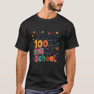 100 dagars skollärartid Kids Girls Boys Lycklig T Shirt