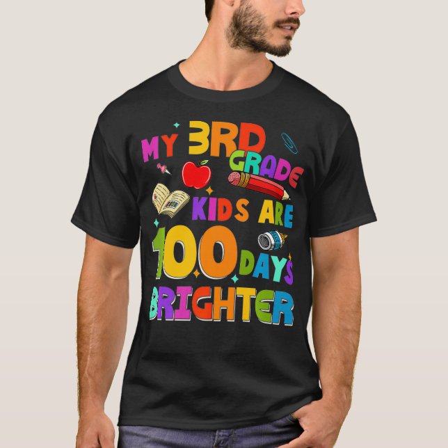100 dagars skollärartid Mina tredje Klass-barn är  T Shirt (Framsida)