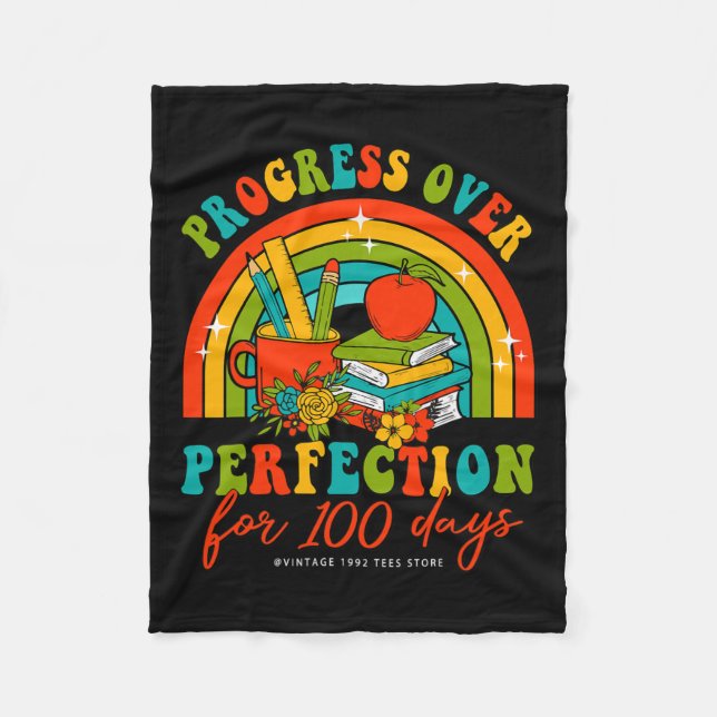 100 dagars skollärarutveckling över prefekturen fleecefilt (Framsidan)
