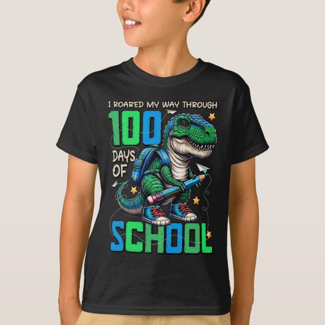100 dagars skollegium 100 dagar smartare 100 dagar t shirt (Framsida)