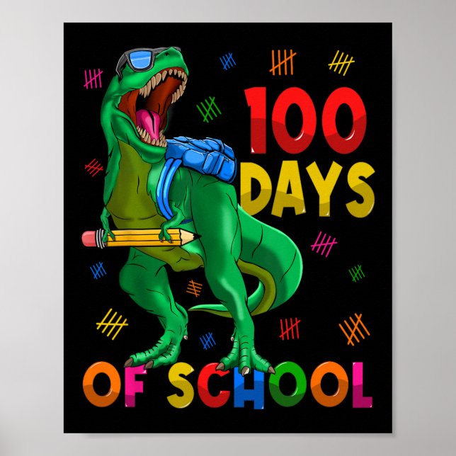 100 dagars skollegium 100 skoldagar 100 dagar poster (Framsidan)