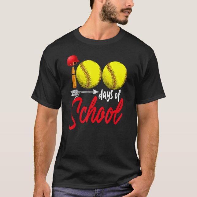 100 dagars skolmjukvarulärarbarn 100 dagar t shirt (Framsida)