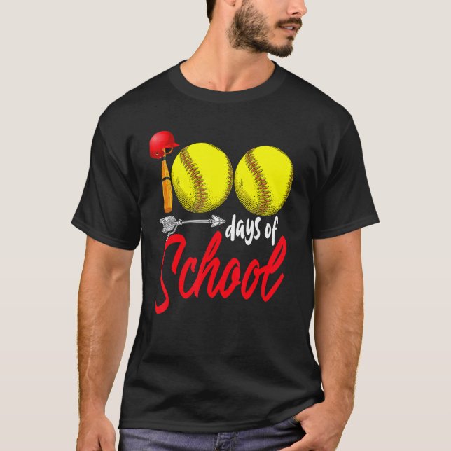 100 dagars skolmjukvarulärarbarn 100 dagar t shirt (Framsida)