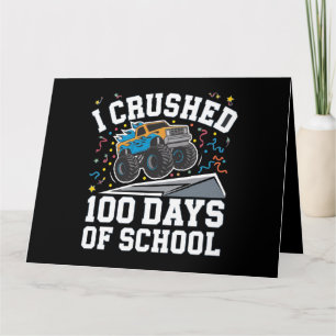 100 dagars skolmonstertruck 100:e dagen i skolan kort