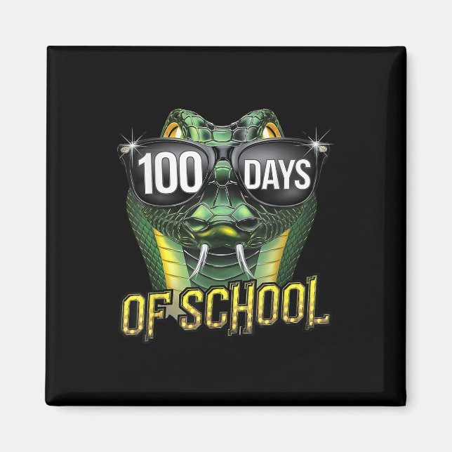 100 dagars skolorm Student Boys Girls 100:e dag Magnet (Framsidan)