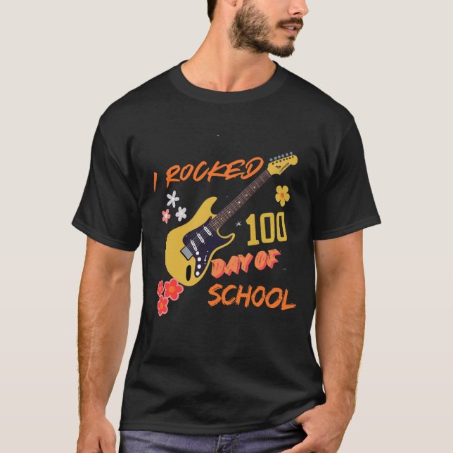 100 dagars skolpng, skoltröja t shirt (Framsida)