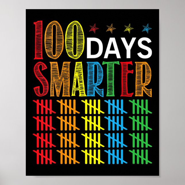 100 dagars skolpoäng - 100 dagar smartare poster (Framsidan)