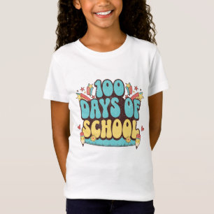 100 dagars skolpresent för lärare med penntema t shirt