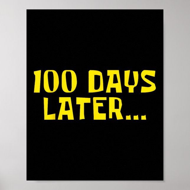 100 dagars skolresa 100 dagars lärarbarn poster (Framsidan)