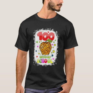 100 dagars skolresa för lärare och barn leopard t shirt