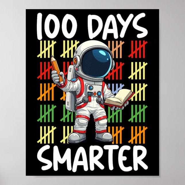 100 dagars skolrum Älskare 100 dagar Smartare pojk Poster (Framsidan)