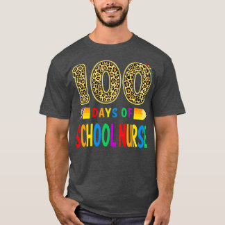 100 dagars skolsjuksköterska eller Student 100 dag T Shirt