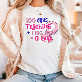 100 dagars skolskjorta, Gift for Teacher, Cancer T Shirt