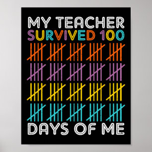 100 dagars skolskjutsskolbarn 100 dagars skolpoäng poster
