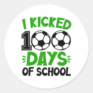 100 dagars skolsport 100 dagar runt klistermärke
