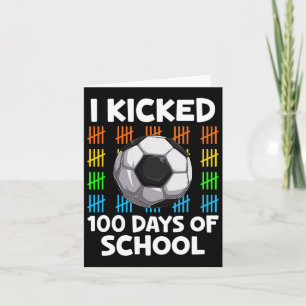 100 dagars skolsport Älskare Lycklig 100 Kort