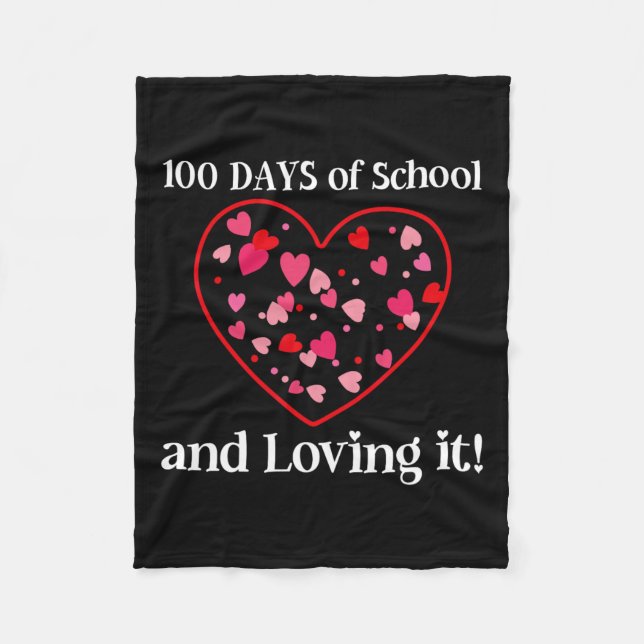 100 dagars skoltid och Studenter-lärare Fleecefilt (Framsidan)