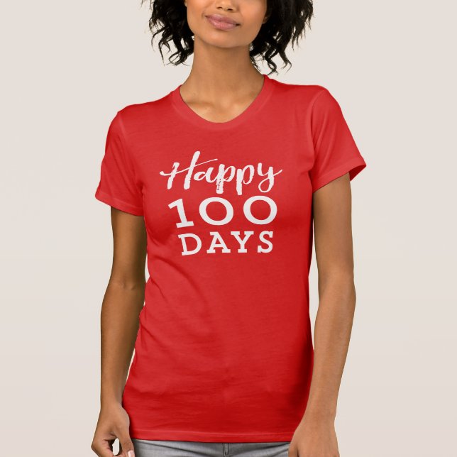 100 dagars skoltröja t-shirt (Framsida)