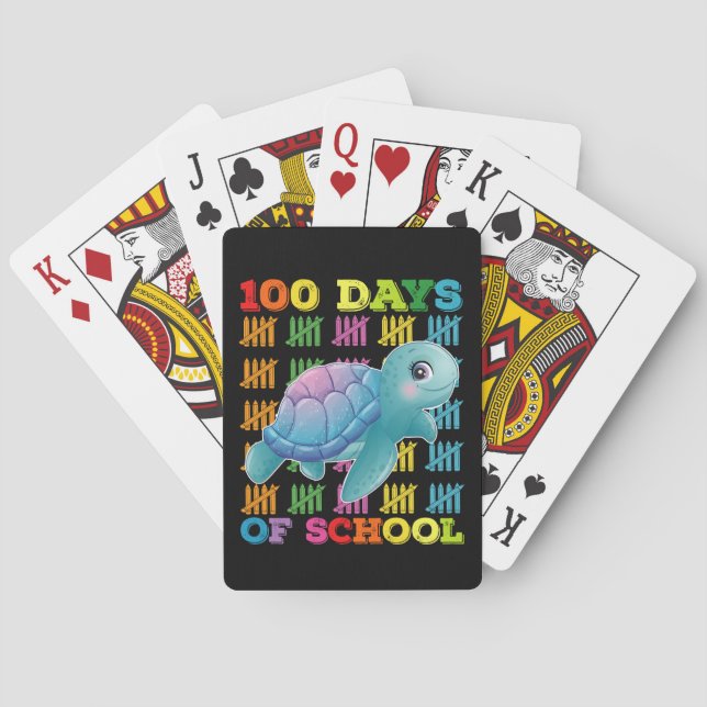 100 dagars skolturturklärare Student Casinokort (Baksidan)