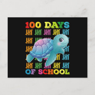 100 dagars skolturturklärare Student Vykort
