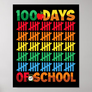 100 dagars skolundervisning i Lycklig 100 dagar Poster