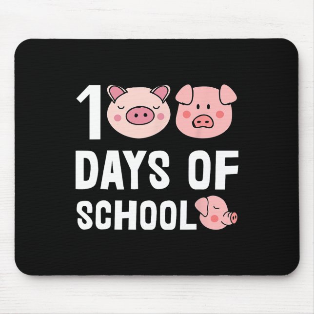 100 dagars skolundervisning i Tecknad Gris Cute St Musmatta (Framsidan)