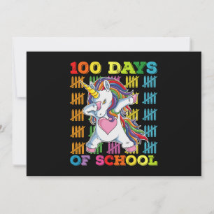 100 dagars skolUnicorn-lärare Inbjudningar