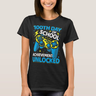 100 dagars skolvideospelskontroll Boys Girl T Shirt