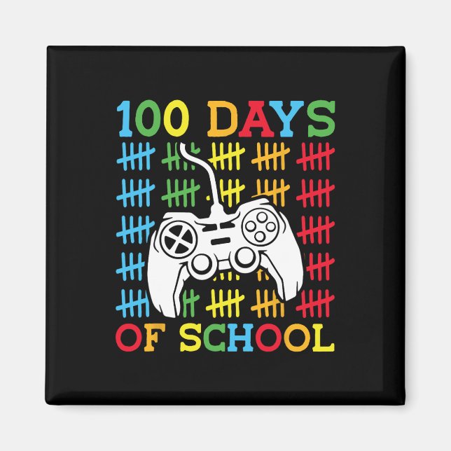 100 dagars skolvideospelsstyrenhet - spel K Magnet (Framsidan)