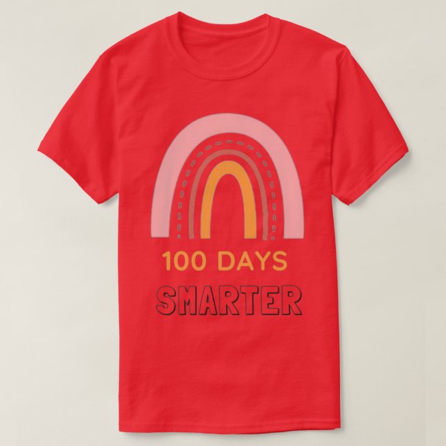 100 dagars smartare, bästa present till läraren ma t shirt (Design framsida)