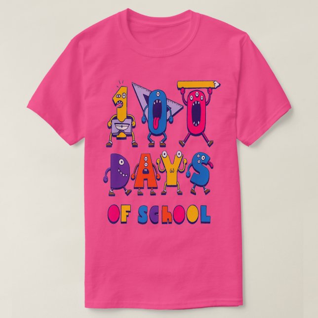 100 dagars smartare presentidé 100 dagars skolfina t shirt (Design framsida)