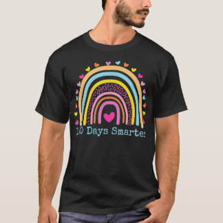 100 dagars smartare regnbåge 100 skoldagar t shirt