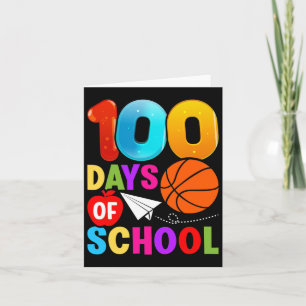 100 dagars Student Boys Girls Bysketbyll 100 dagar Kort