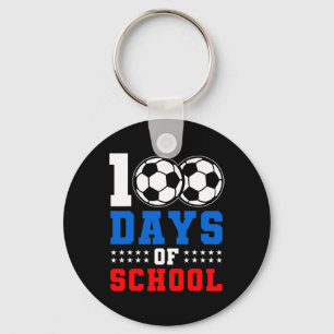 100 dagars Student Boys Girls Fotboll Älskare 100  Nyckelring