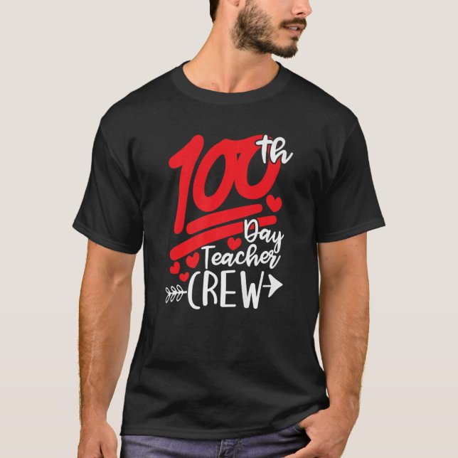 100 dagars Student lärarpersonal Lycklig 100 dagar T Shirt (Framsida)