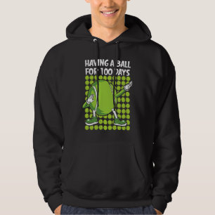 100 dagars tennisbollar för pojkar i skolan hoodie