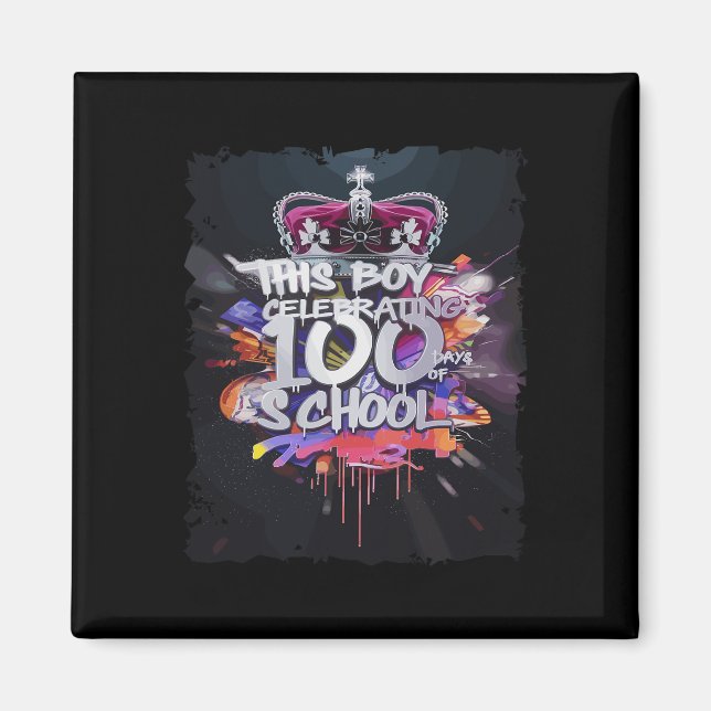100 dagars underdådig graffiti slutförde 100 dagar magnet (Framsidan)